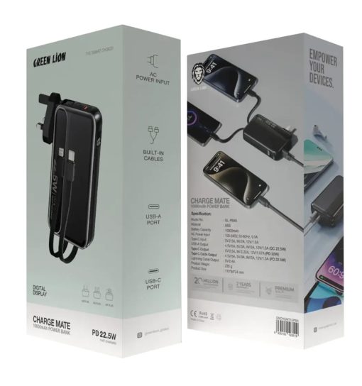 پاوربانک شارژ میت 10000 میلی آمپر گرین Green Charge Mate PowerBank 10000mAh مدل 47827 - 3