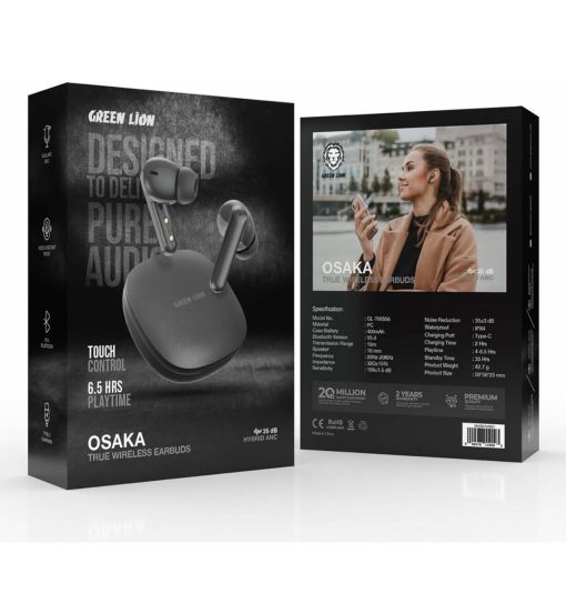 ایرپاد گرین لاین اوساکا Green Lion Osaka True Wireless Earbuds مدل 47836 - 5