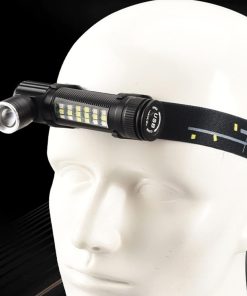 چراغ قوه چند حالته هدلایتی مسافرتی مدل 39843 - 1