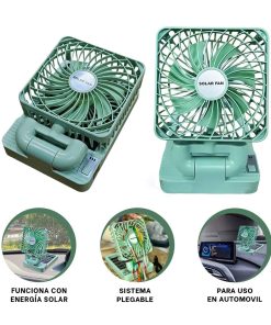 پنکه سولار شارژی کد 48282 12 پنکه سولار شارژی مدل 48282 - 5