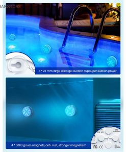 چراغ LED ریموت دار ضد آب کد 1869 37 1429251080 12 2