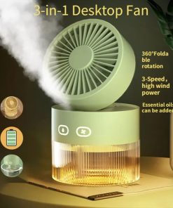 پنکه مه پاش شارژی مدل 48219 - 5