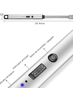 فندک  الکتریکی شارژی با گردن انعطاف پذیر مدل 43929 - 7