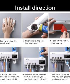 جا مسواکی آنتی باکتریال کد 48312 16 جا مسواکی آنتی باکتریال مدل 48312 - 7