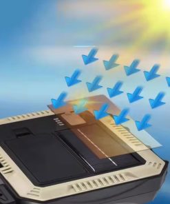 باکس ابزار چراغ قوه دار سولار مدل 48279 - 5