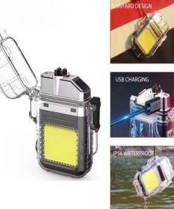 فندک پلاسمایی چراغ دار مدل COB Light کد 569 11 فندک پلاسمایی چراغ دار مدل COB Light