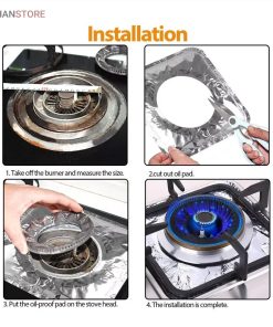 فویل قالبی اجاق گاز (بسته 10 عددی) کد 1851 28 7873881080204