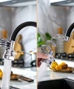 سر شیر شلنگ دار ظرفشویی و روشویی 3 حالته