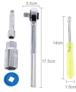 مجموعه 40 عددی آچار بکس AIWA کد 43335 12 مجموعه 40 عددی آچار بکس AIWA مدل 43335 - 5