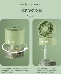 پنکه مه پاش شارژی مدل 48219 - 2