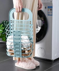 سبد لباس تاشو دیواری مدل 48255 - 5