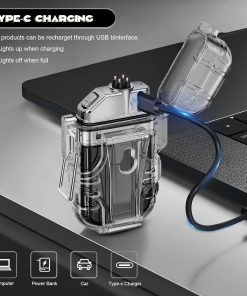 فندک الکتریکی شارژی چراغ قوه دار مدل 48001 - 3