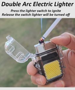 فندک الکتریکی شارژی چراغ قوه دار مدل 48001 - 5