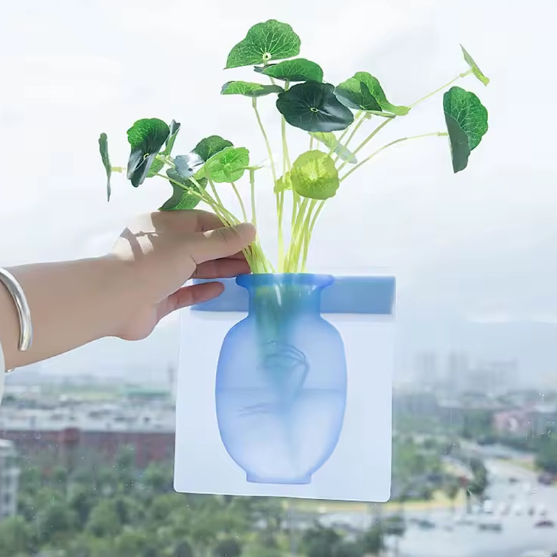 گلدان فانتزی سیلیکونی مدل دیواری کد 680 3 گلدان فانتزی سیلیکونی مدل دیواری