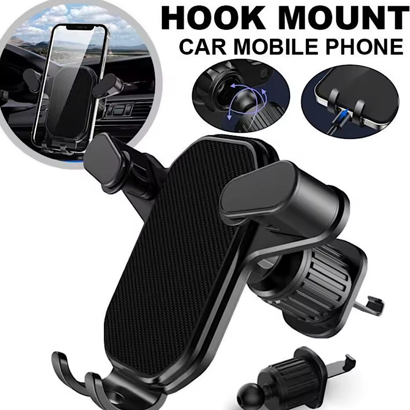 هولدر موبایل 360 درجه مدل دریچه کولر خودرو کد 647 2 هولدر موبایل 360 درجه مدل دریچه کولر خودرو