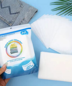 پد جذب کننده رنگ شستشوی لباس بسته 50 عددی