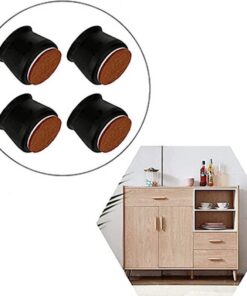 صداگیر و پایه سیلیکونی مبل و صندلی نمد دار بسته 8 عددی