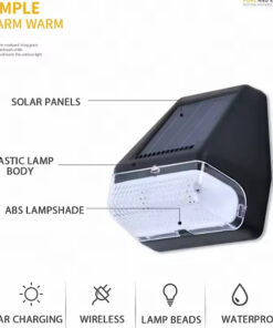 لامپ خورشیدی LED دیواری باغ و ویلا