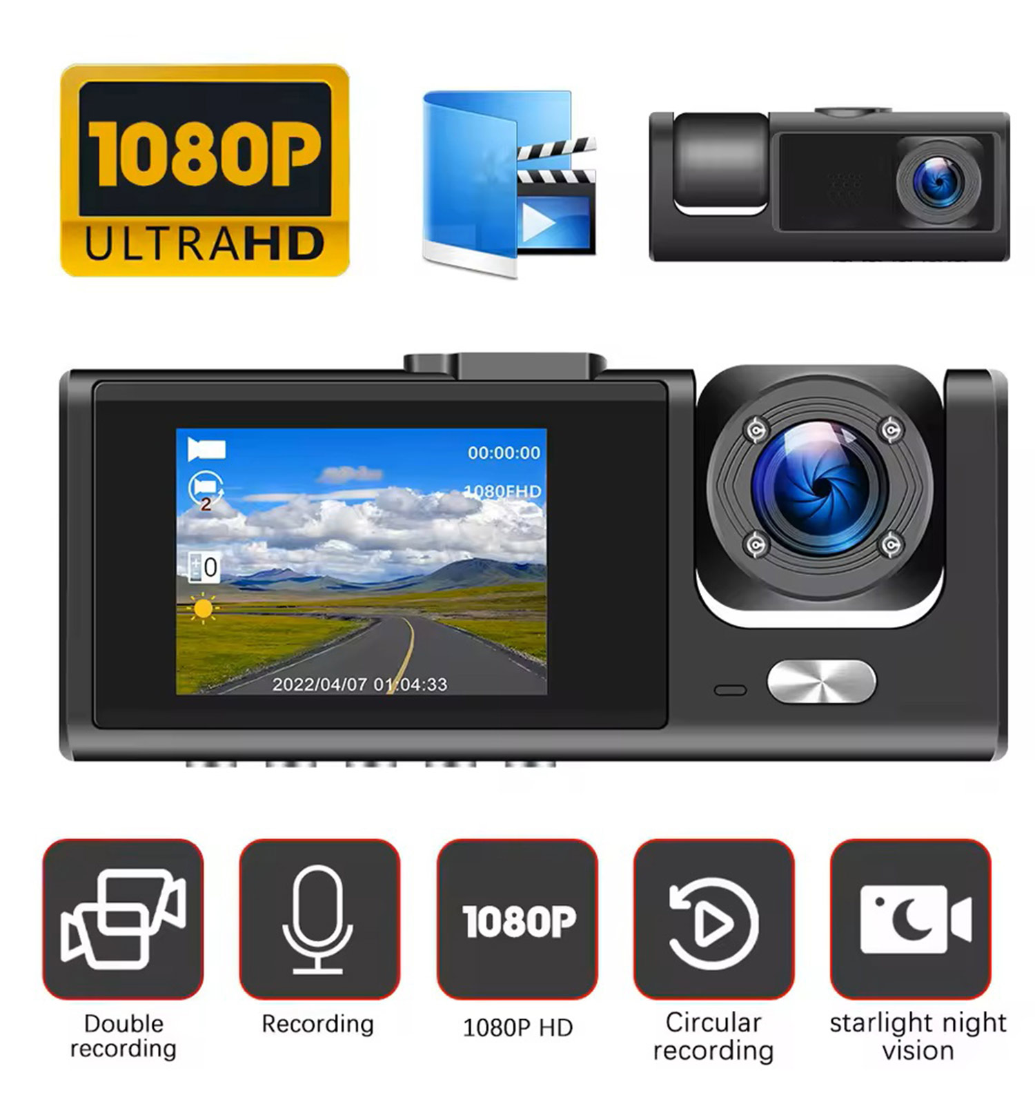 دوربین ثبت وقایع خودرو کد 48601 6 دوربین ثبت وقایع خودرو مدل 48601 - 5