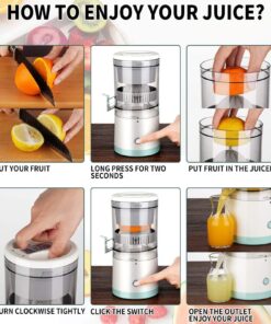 آبمیوه گیری شارژی قابل حمل کد 48584 17 آبمیوه گیری شارژی قابل حمل مدل 48584 - 7