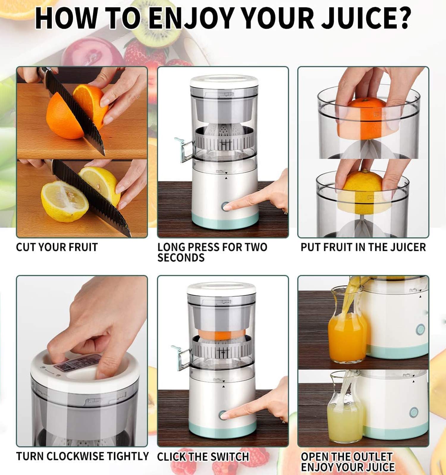 آبمیوه گیری شارژی قابل حمل کد 48584 8 آبمیوه گیری شارژی قابل حمل مدل 48584 - 7