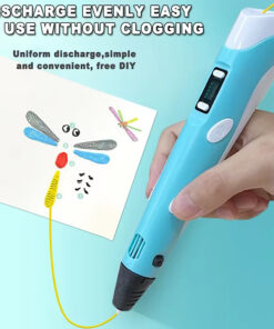 قلم جادویی طراحی سه بعدی به همراه 9 متر فیلامنت رنگی