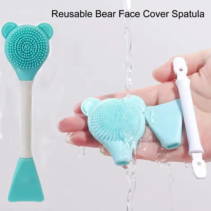 براش مخصوص ماسک و ماساژ سیلیکونی دوطرفه پرزدار کد 685 6 براش مخصوص ماسک و ماساژ سیلیکونی دوطرفه پرزدار