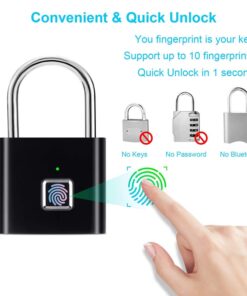 قفل اثر انگشتی-مشکی