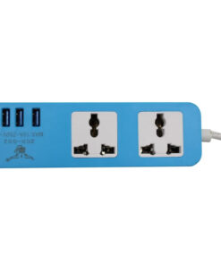 چندراهی برق و شارژر دارای پورت usb-چند رنگ