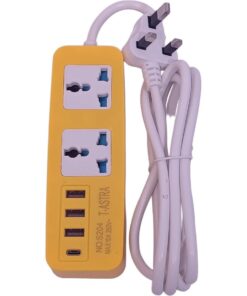 چندراهی برق و شارژر دارای پورت usb-چند رنگ