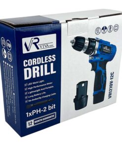 دریل پیچ‌گوشتی شارژی ویوارکس مدل VR1210V-12C-آبی