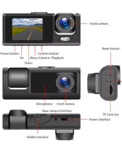 دوربین ثبت وقایع خودرو کد 48601 11 دوربین ثبت وقایع خودرو مدل 48601 - 2