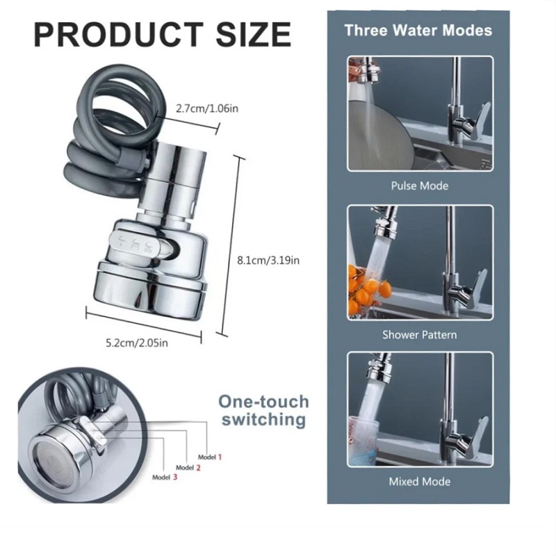 سرشیر ظرفشویی فنری Spring-نقره ای کد 50695 2 سرشیر ظرفشویی فنری Spring-نقره ای