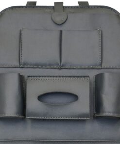 کیف و نظم دهنده پشت صندلی چرمی خودرو-مشکی کد 50696 5 کیف و نظم دهنده پشت صندلی چرمی خودرو-مشکی