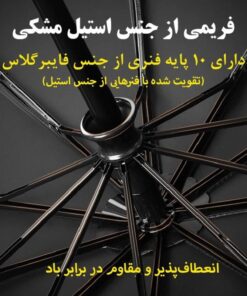 چتر اتوماتیک وارداتی مدل چراغ دار -چند رنگ