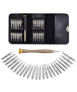 مجموعه 25 عددی پیچ گوشتی ساعتی جیبی-مشکی