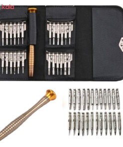 مجموعه 25 عددی پیچ گوشتی ساعتی جیبی-مشکی