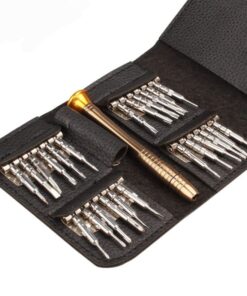 مجموعه 25 عددی پیچ گوشتی ساعتی جیبی-مشکی