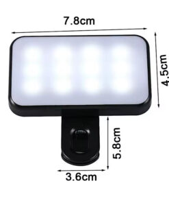 چراغ نورپردازی شارژی موبایل و لپ تاپ مدل کلیپسی