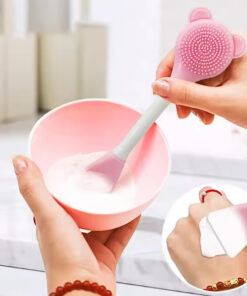 براش مخصوص ماسک و ماساژ سیلیکونی دوطرفه پرزدار کد 685 12 براش مخصوص ماسک و ماساژ سیلیکونی دوطرفه پرزدار