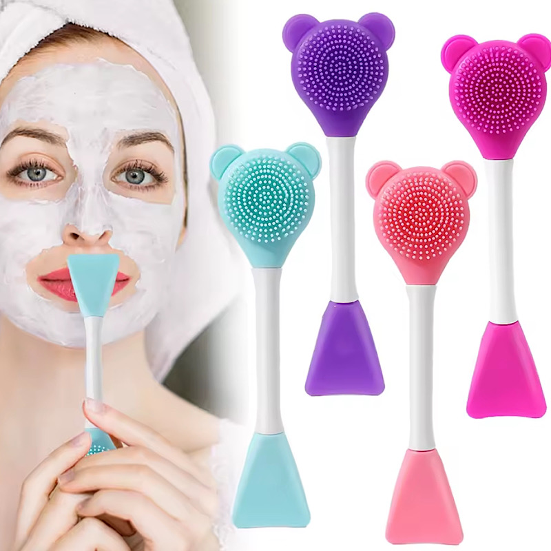 براش مخصوص ماسک و ماساژ سیلیکونی دوطرفه پرزدار کد 685 1 براش مخصوص ماسک و ماساژ سیلیکونی دوطرفه پرزدار