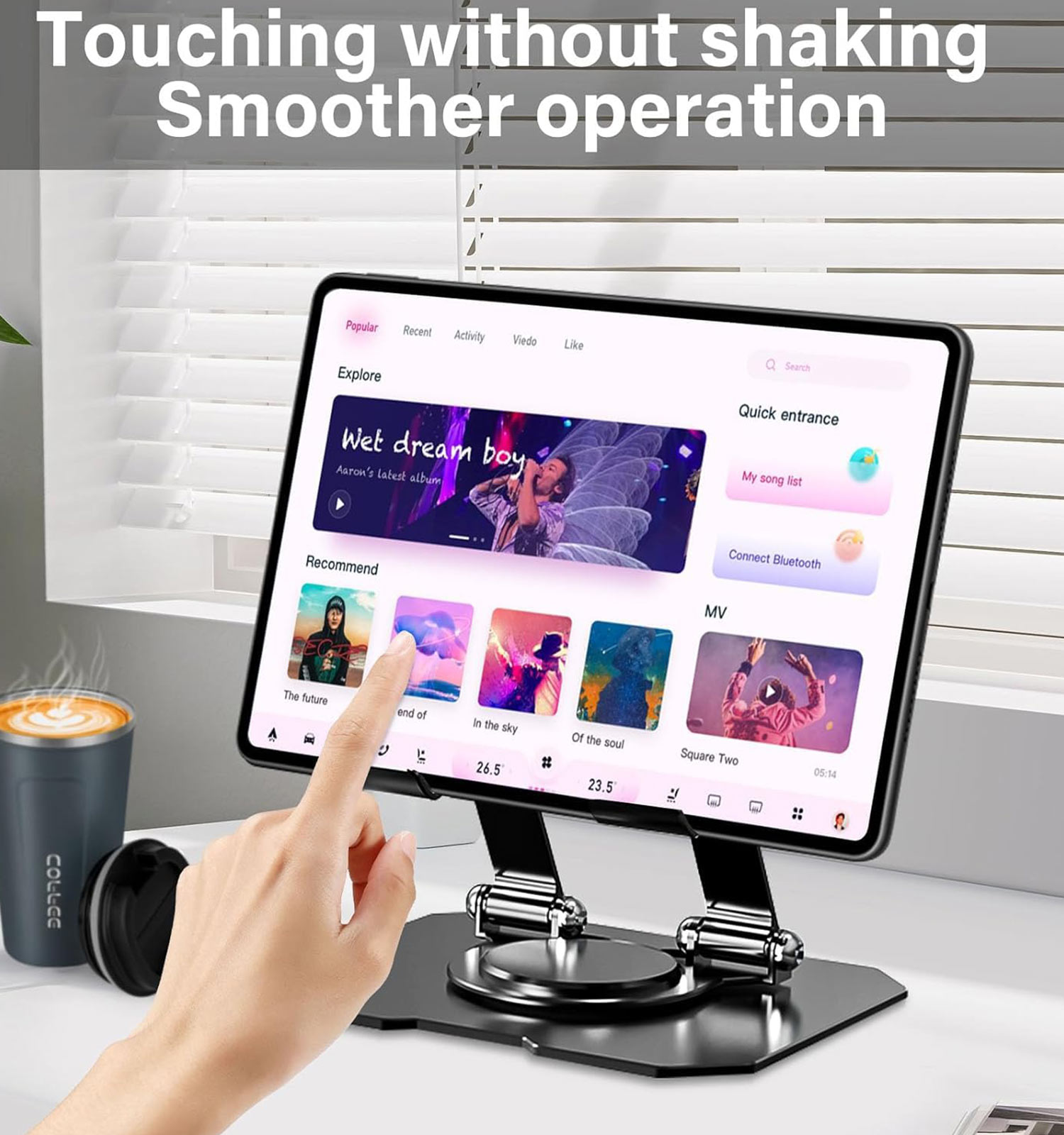 هولدر موبایل و تبلت فلزی کد 48550 7 هولدر موبایل و تبلت فلزی مدل 48550 - 6