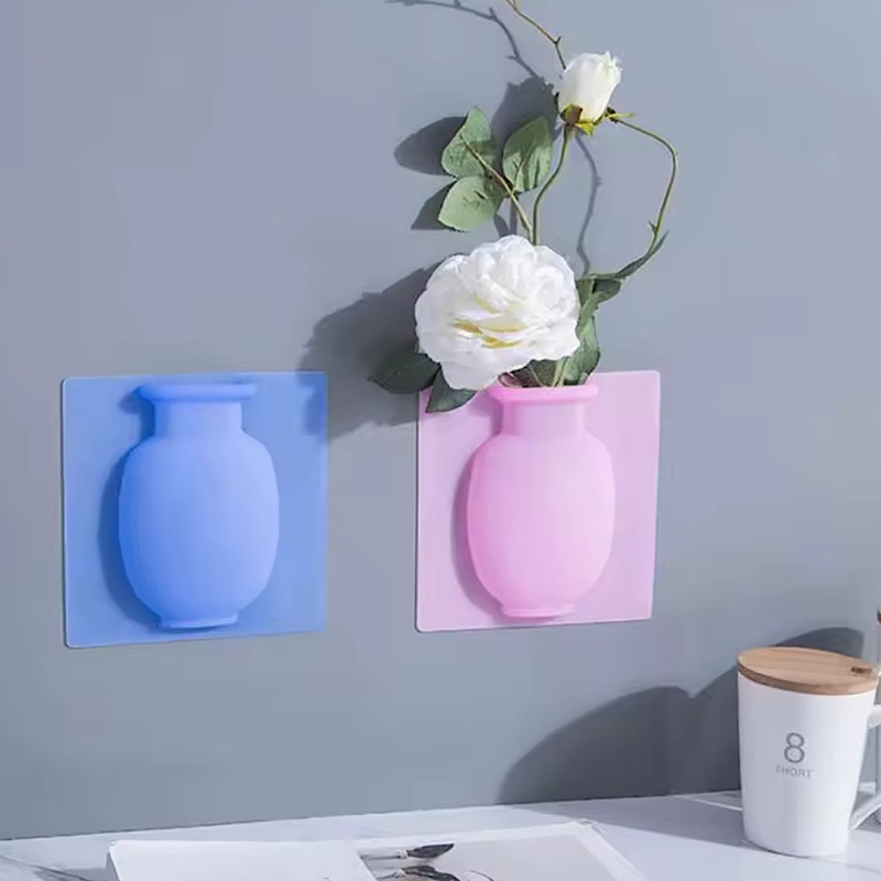 گلدان فانتزی سیلیکونی مدل دیواری کد 680 1 گلدان فانتزی سیلیکونی مدل دیواری