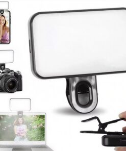 چراغ نورپردازی شارژی موبایل و لپ تاپ مدل کلیپسی