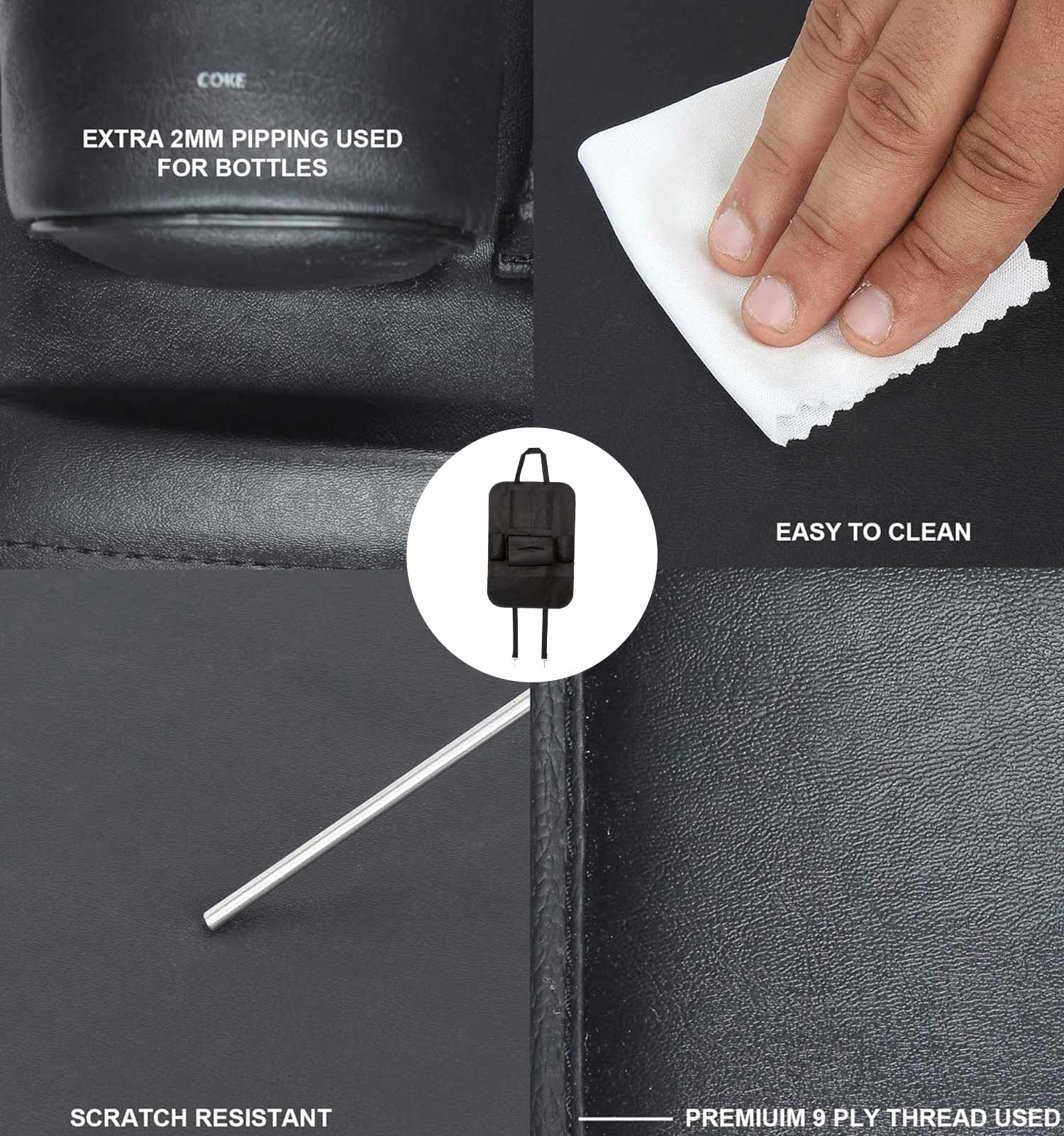 نظم دهنده لوازم پشت صندلی خودرو کد 48610 4 نظم دهنده لوازم پشت صندلی خودرو مدل 48610 - 3