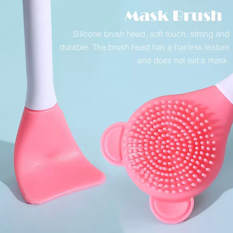 براش مخصوص ماسک و ماساژ سیلیکونی دوطرفه پرزدار کد 685 9 براش مخصوص ماسک و ماساژ سیلیکونی دوطرفه پرزدار