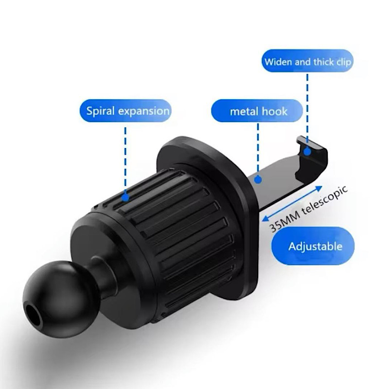 هولدر موبایل 360 درجه مدل دریچه کولر خودرو کد 647 3 هولدر موبایل 360 درجه مدل دریچه کولر خودرو