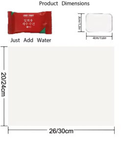 دستمال قرصی بسته 20 عددی کد 652 10 دستمال قرصی بسته 20 عددی