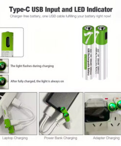 باتری نیم قلمی قابل شارژ بسته 4 عددی