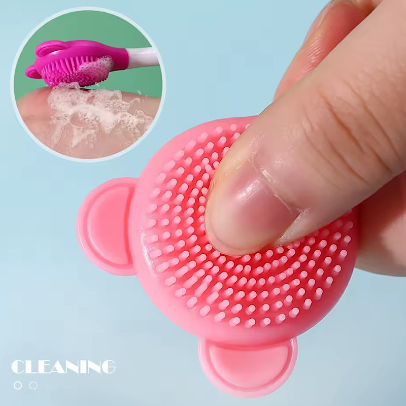 براش مخصوص ماسک و ماساژ سیلیکونی دوطرفه پرزدار کد 685 8 براش مخصوص ماسک و ماساژ سیلیکونی دوطرفه پرزدار